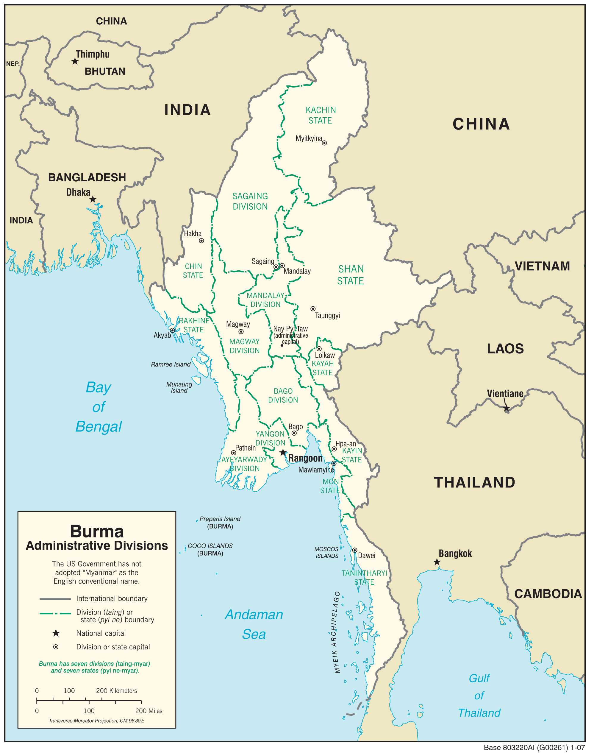 Regional Map of Burma preview