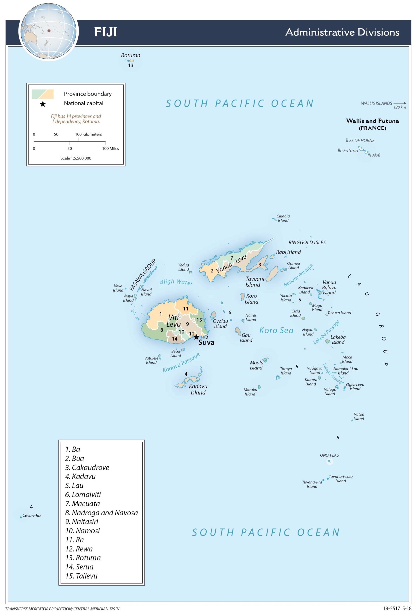 Regional Map of Fiji preview