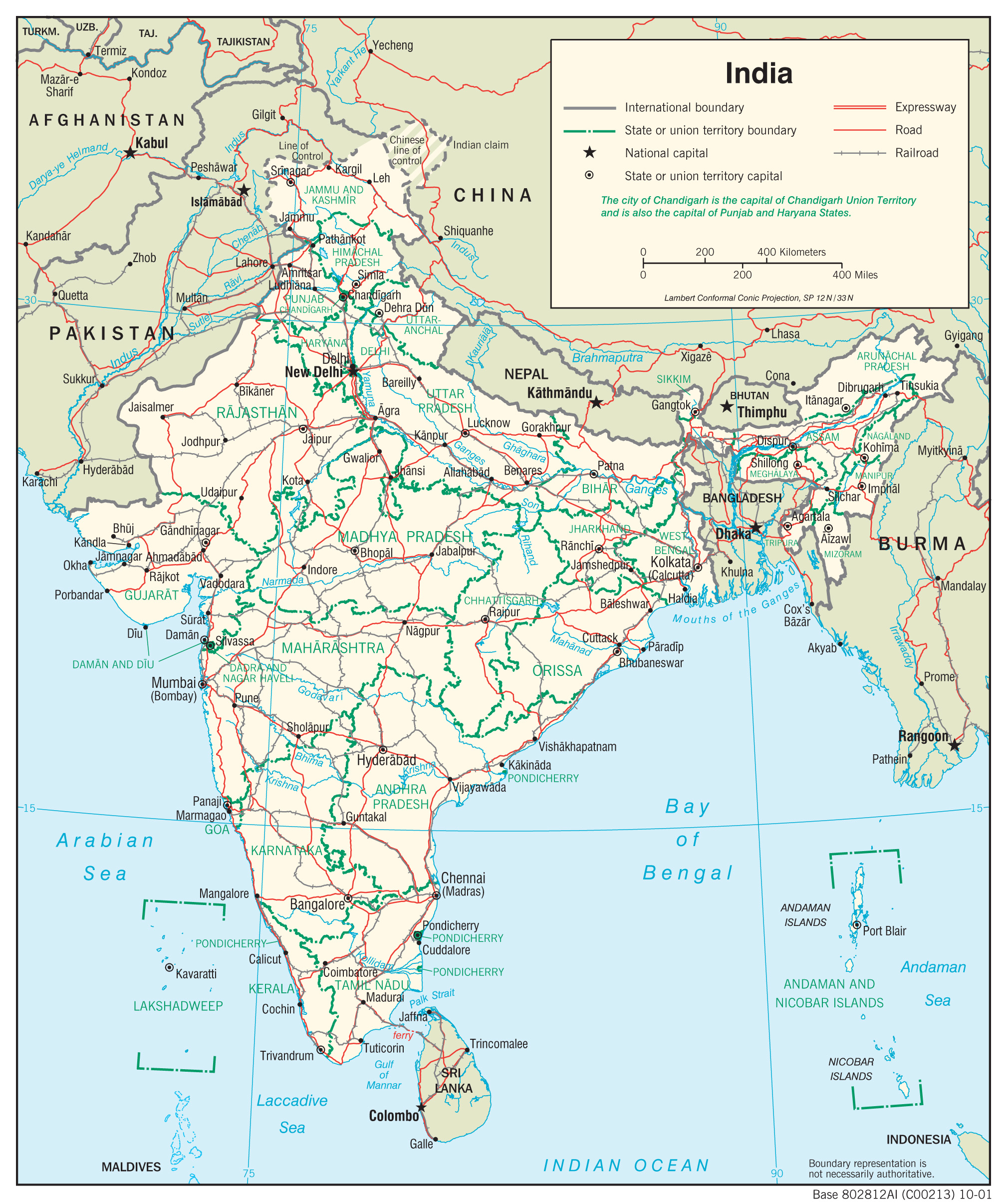 Transportation Map of India preview