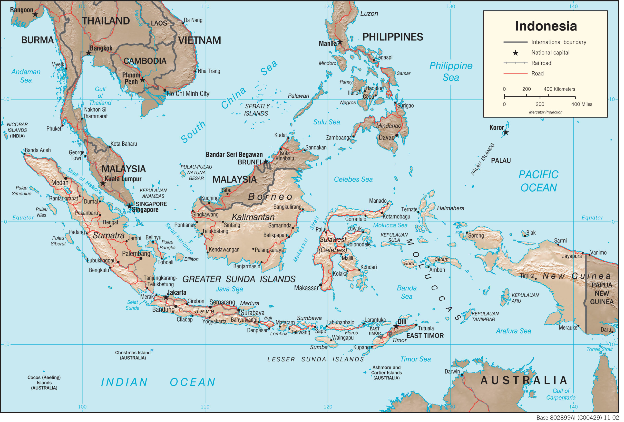 Physiography Map of Indonesia preview
