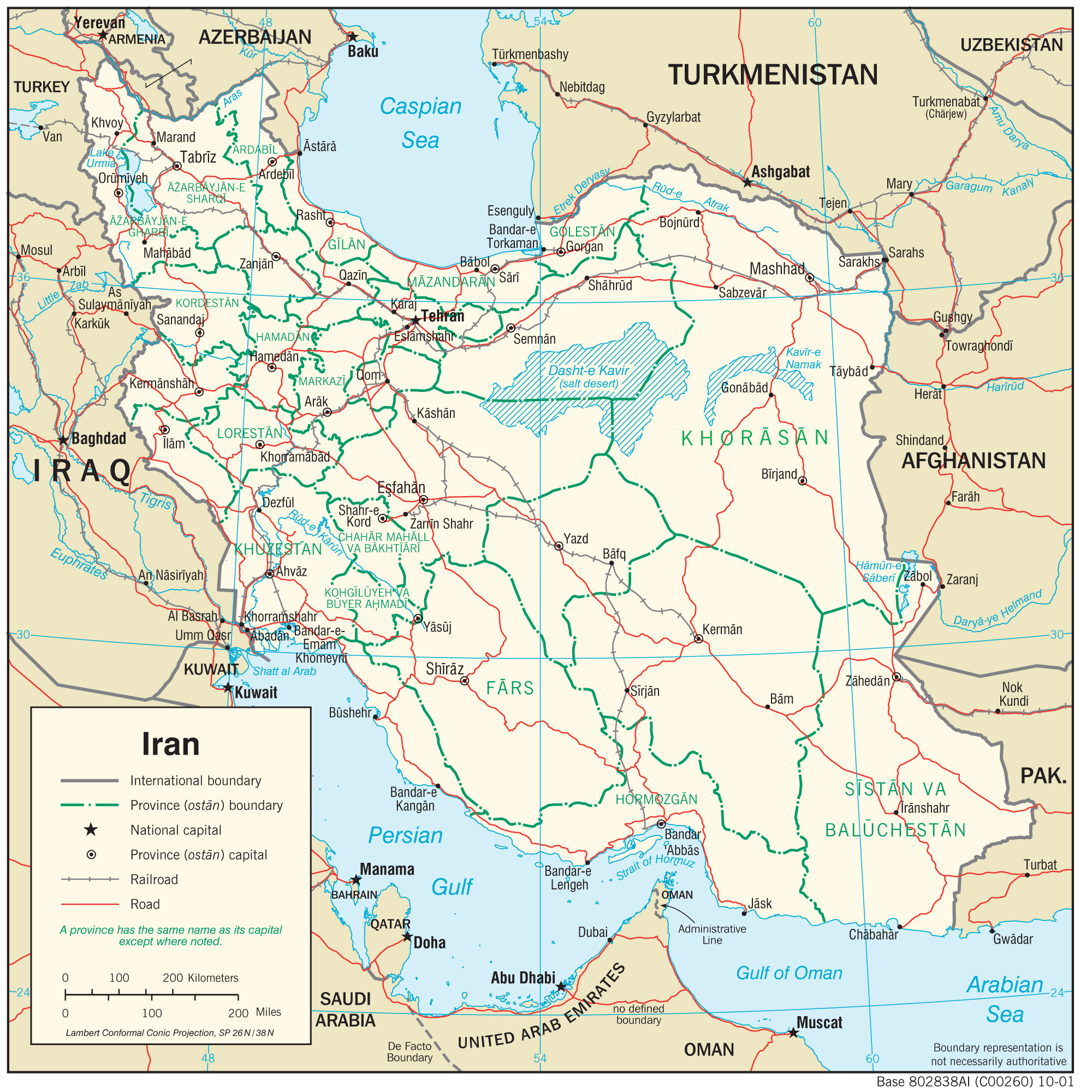 Transportation Map of Iran preview