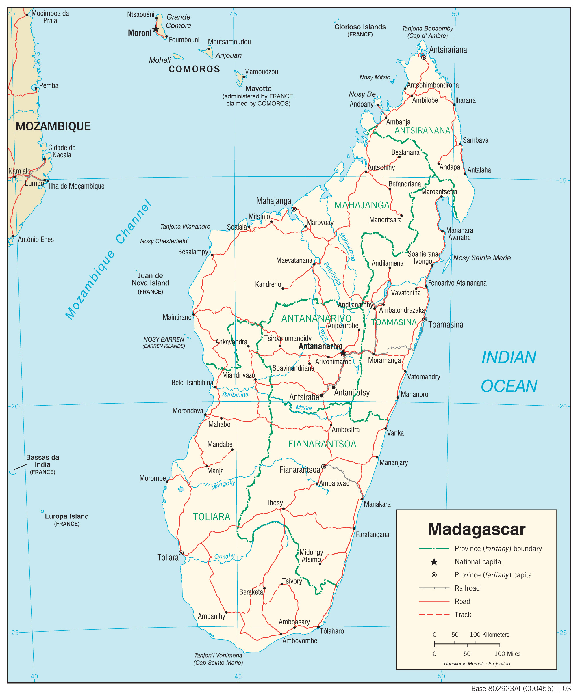 Transportation Map of Madagascar preview