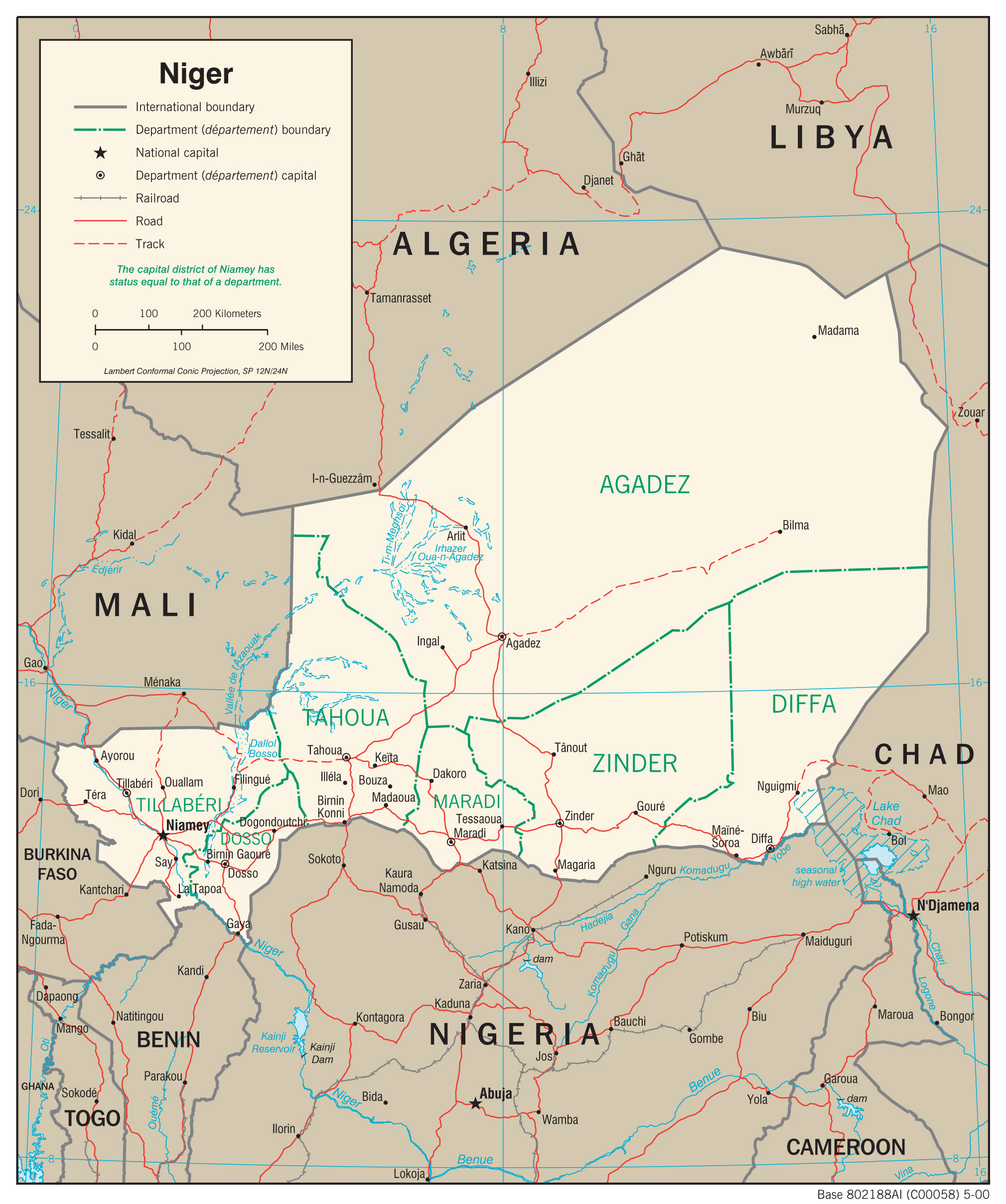 Transportation Map of Niger preview