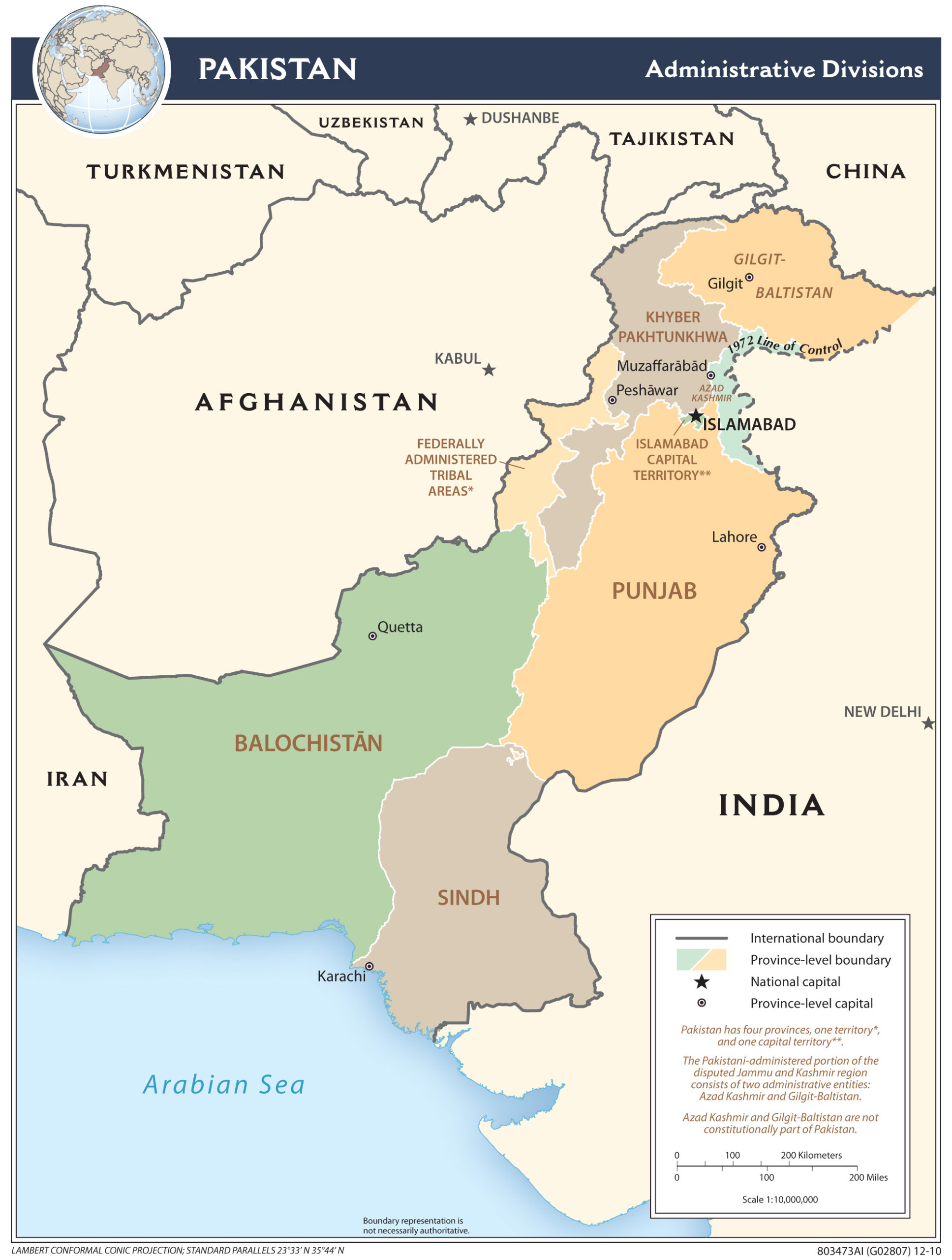 Regional Map of Pakistan preview