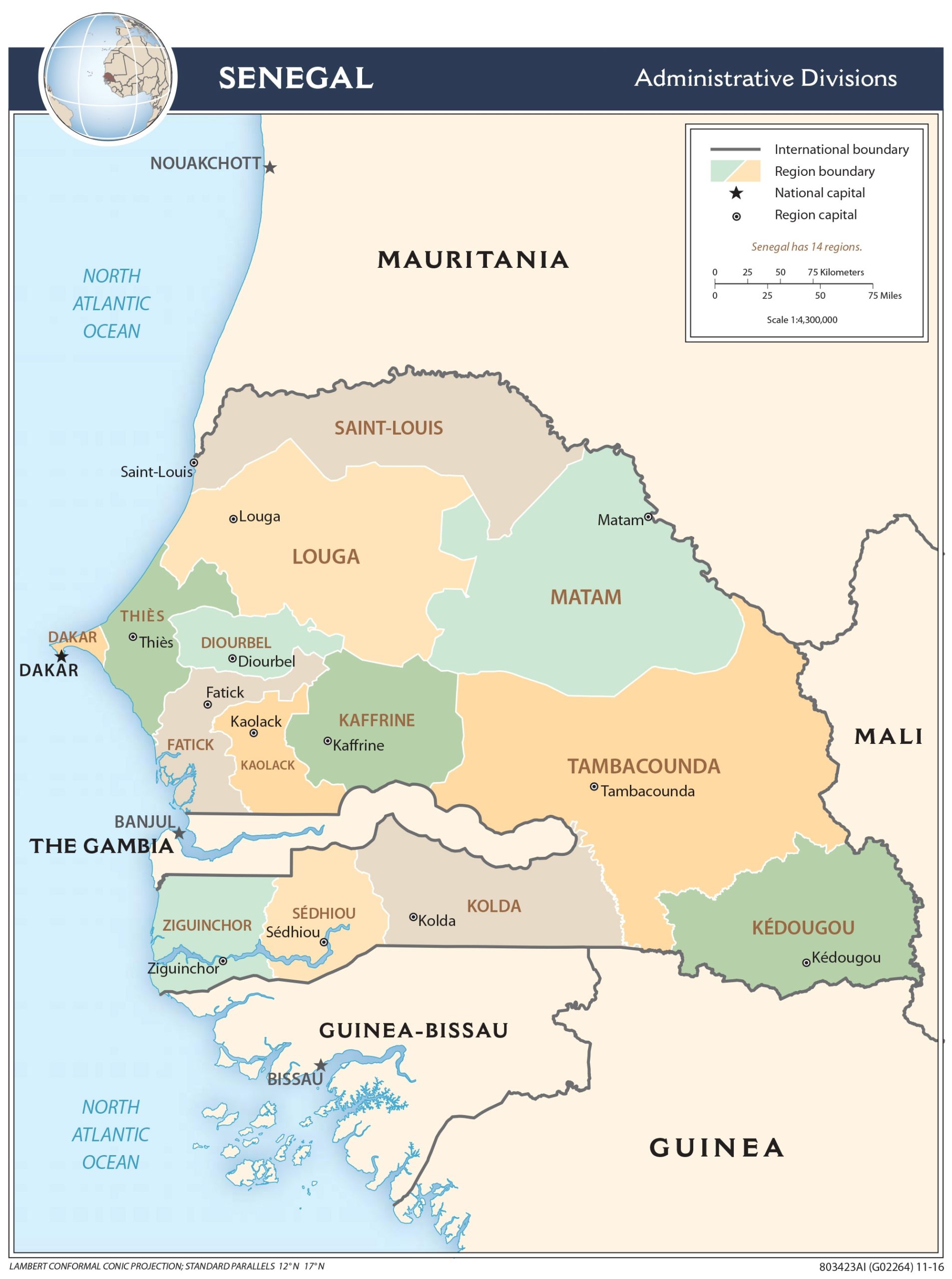 Regional Map of Senegal preview