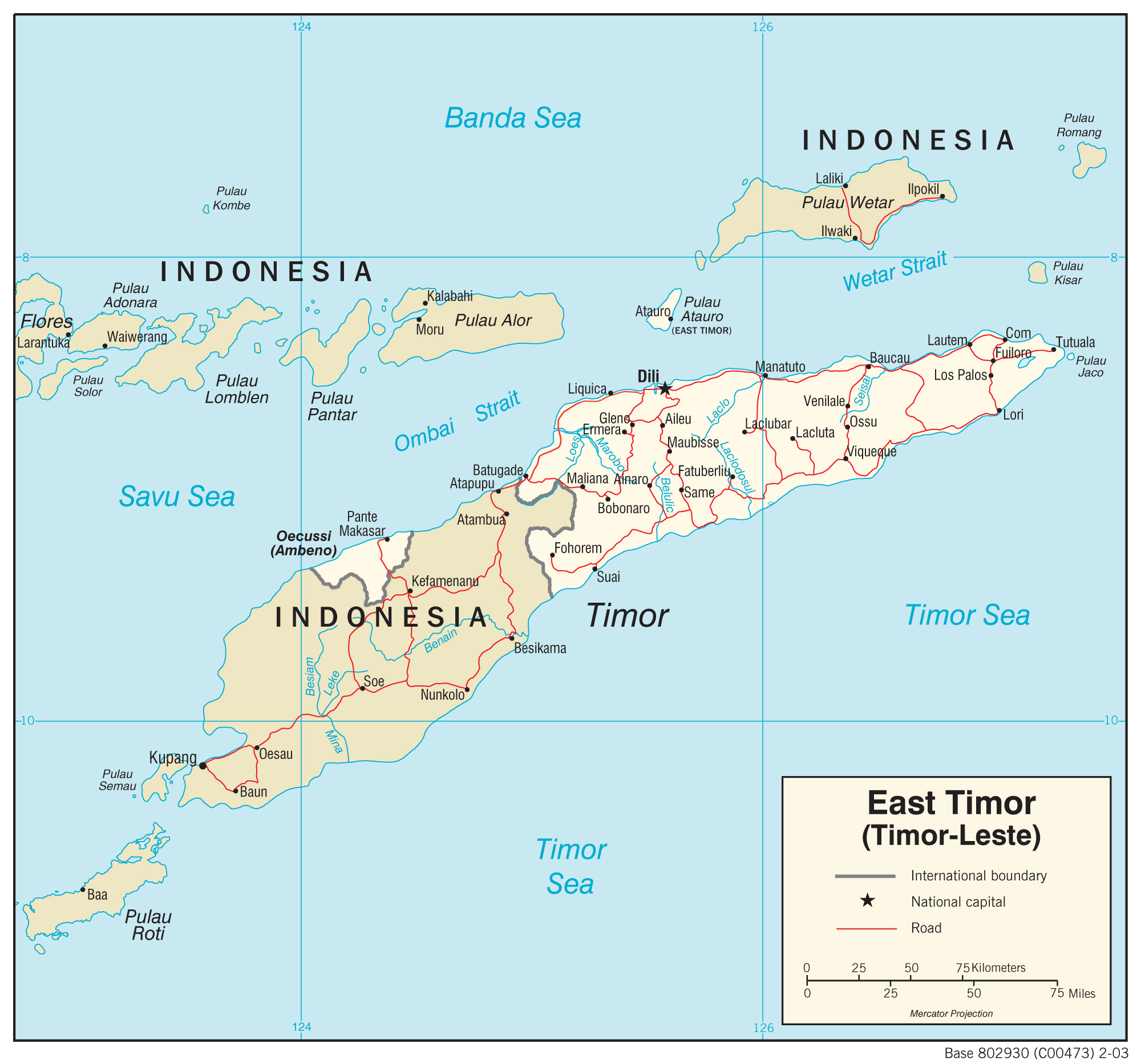 Transportation Map of Timor Leste preview