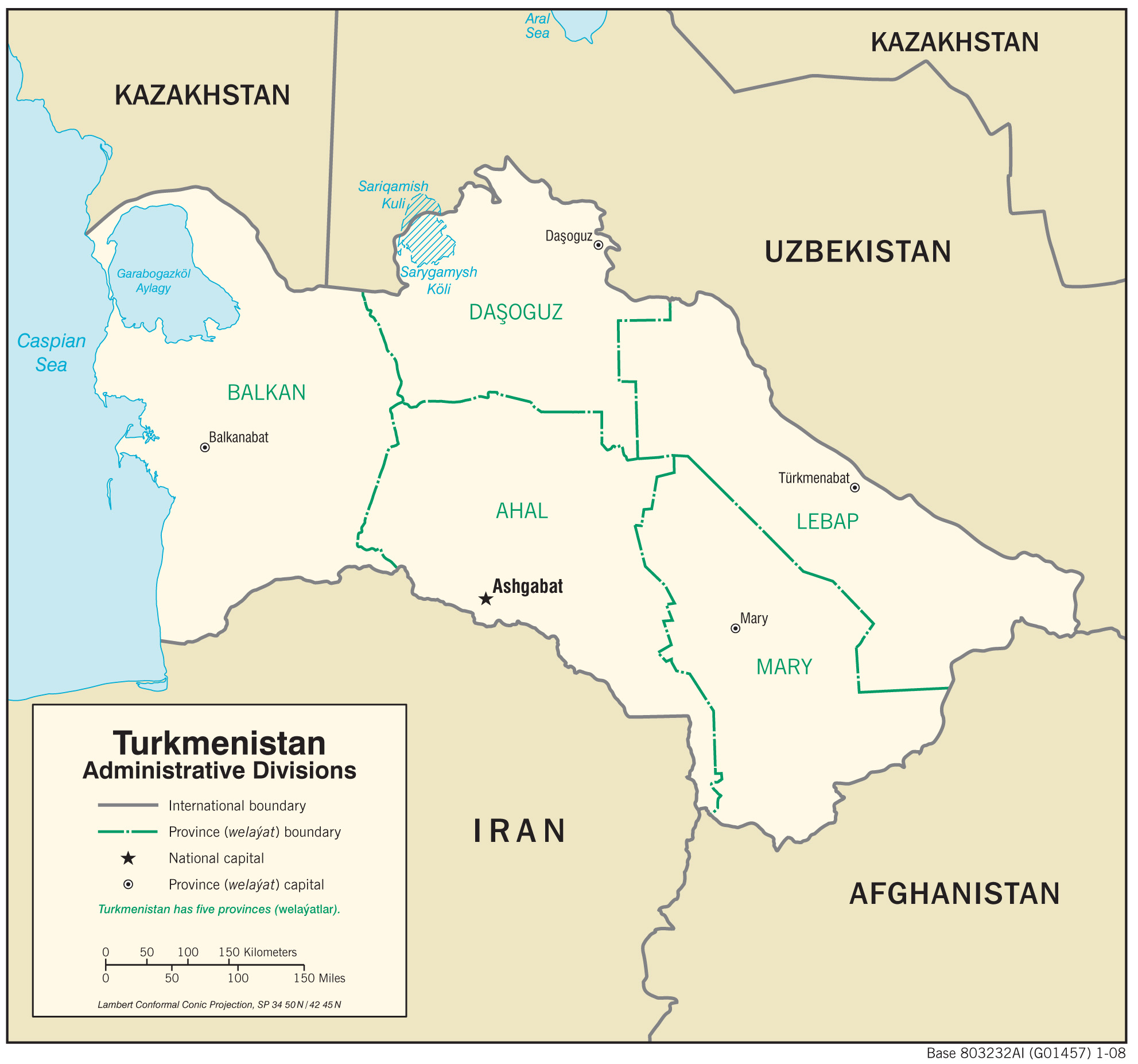 Regional Map of Turkmenistan preview